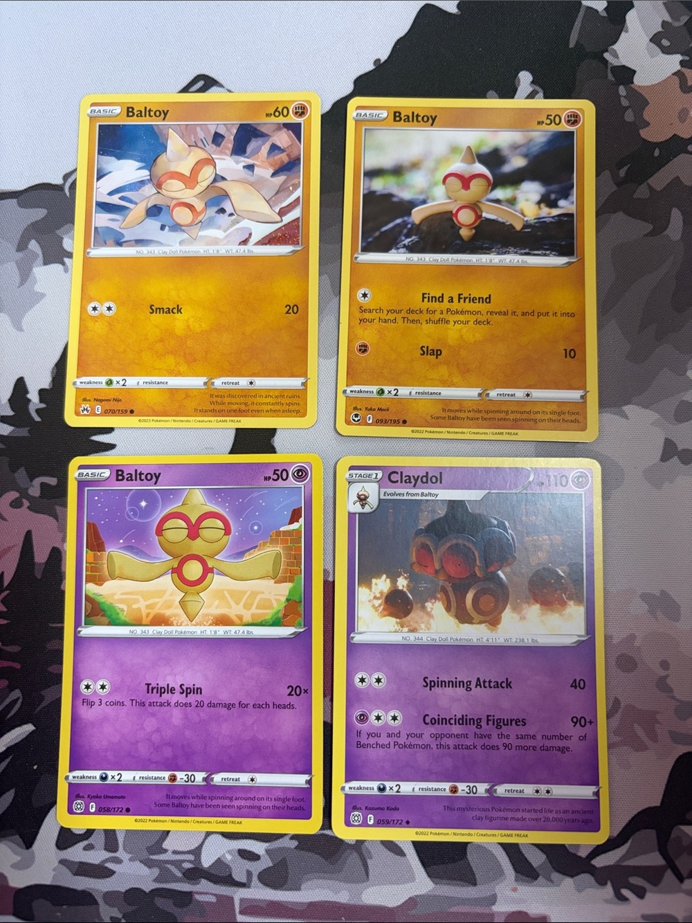 Baltoy & Claydol Evolution Lot | 4 Pokémon Cards | ✨5/$25✨